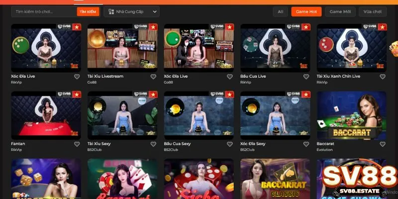 Casino trực tuyến luôn được biết đến là top game hấp dẫn tại SV88